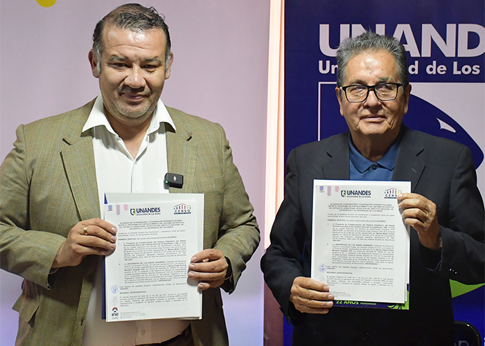 FIRMA DE CONVENIO INTERINSTITUCIONAL UNANDES - INE